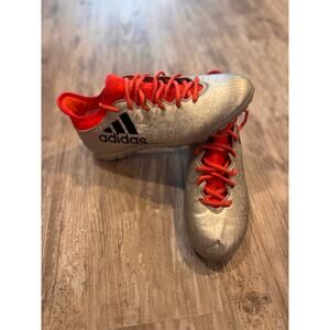 Adidas X 16.3 Men's Indoor Soccer Cleat Shoe Size 7 Orange/Silver